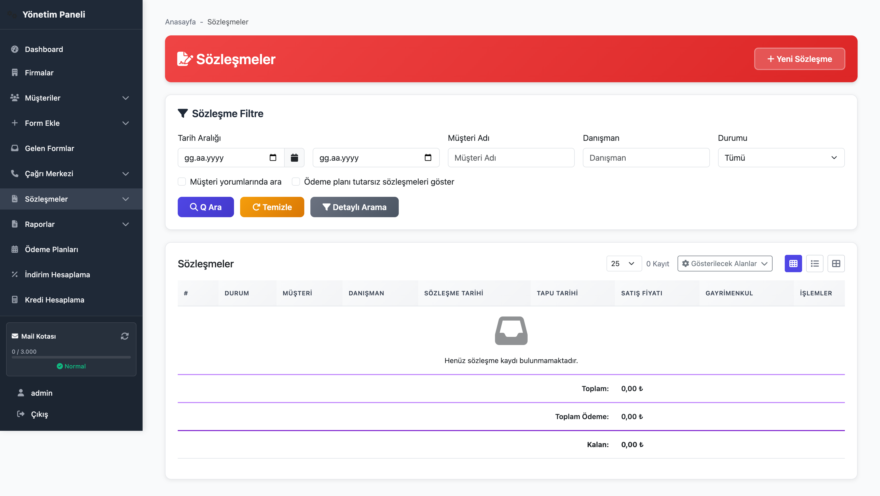 Sözleşme Yönetimi