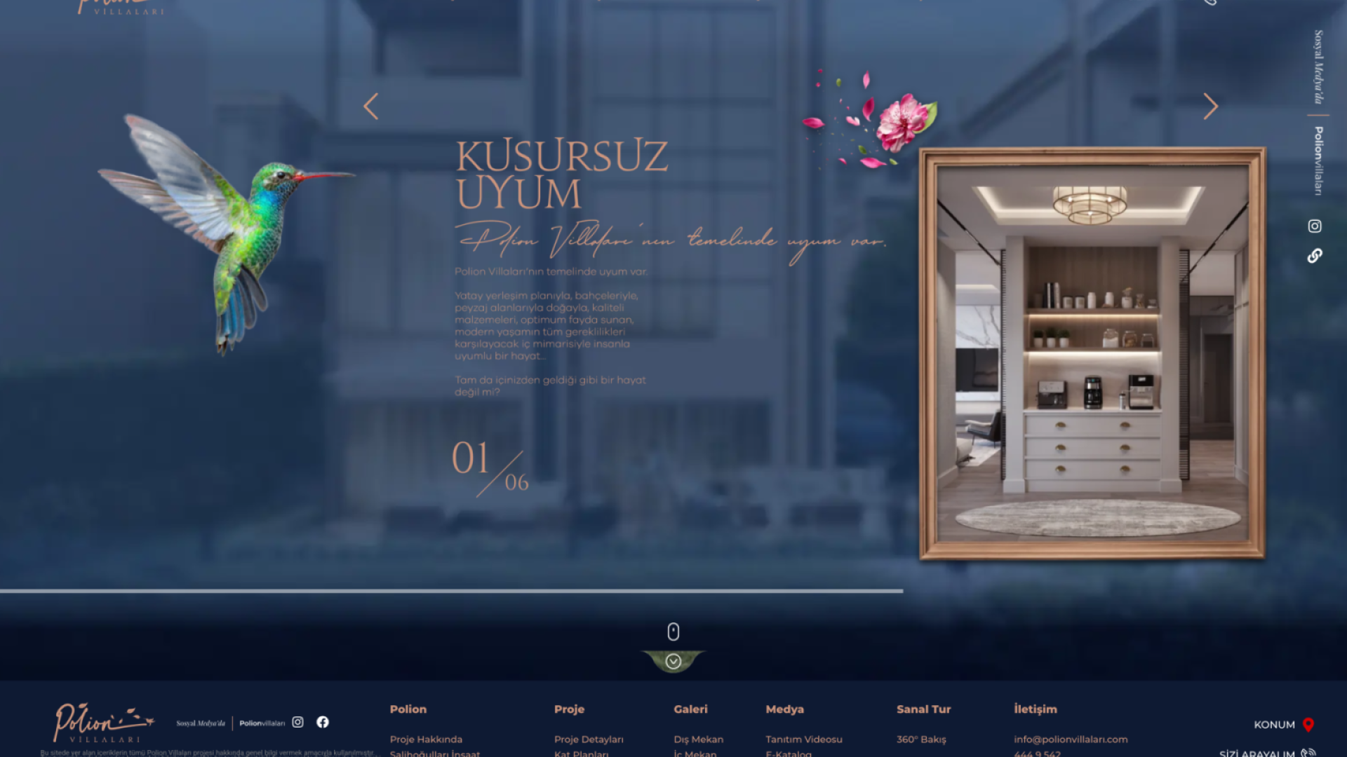 Polion Villaları Web Sitesi